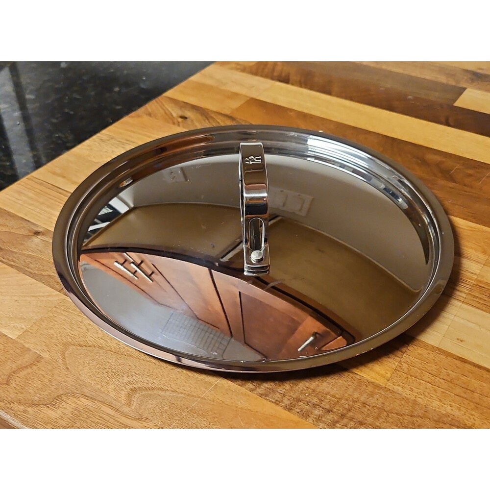 10" Zwilling J.A. Henckels Stainless Steel Lid Only ID Rim 9 3/8” OD 10” VG - Picture 4 of 10